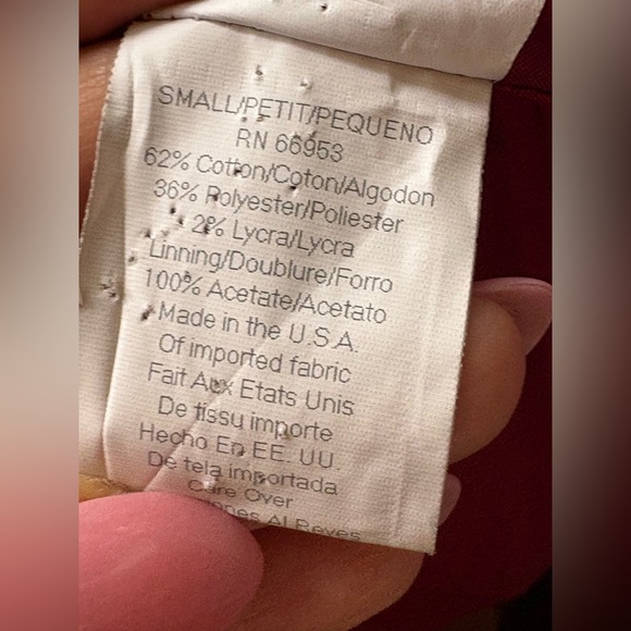 Cynthia Steffie vintage military style pink blazer sz small preloved - Picture 7 of 7